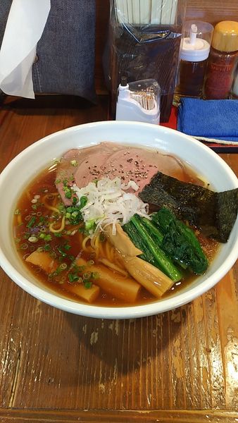 「牛骨中華そば(大盛)」@麺屋たつみ 喜心 狭山店の写真