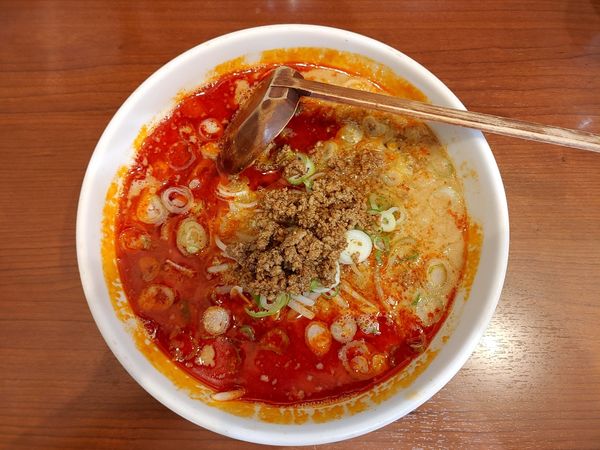 「激辛タンタンめん」@かいすい 本店の写真