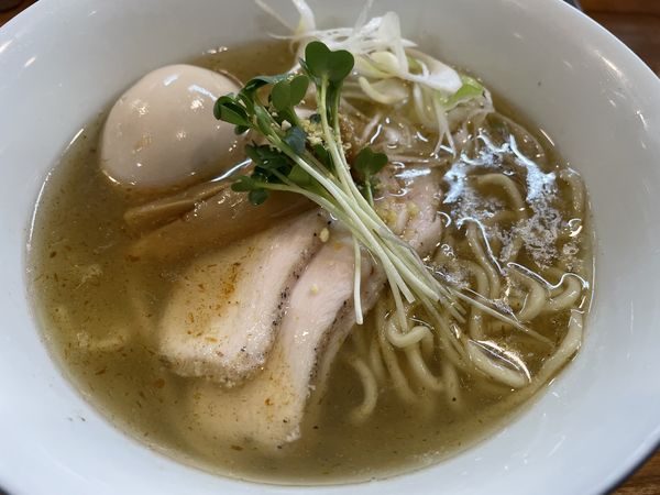 「カツオ出汁の塩そば」@アメノオトの写真