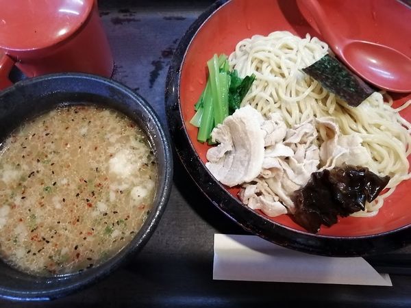 「イワシつけ麺太麺中盛(790)」@イツワ製麺所食堂の写真