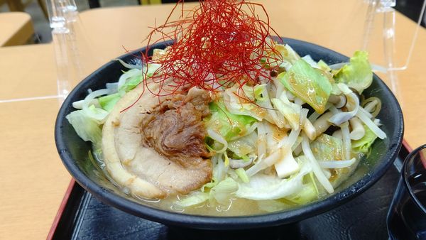 「野菜畑の味噌ラーメン(白）９５０円」@梓川サービスエリア 上りの写真
