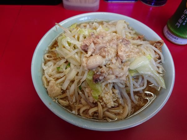 「ラーメン 小 アブカラメ ニンニク少し」@ラーメン二郎 中山駅前店の写真