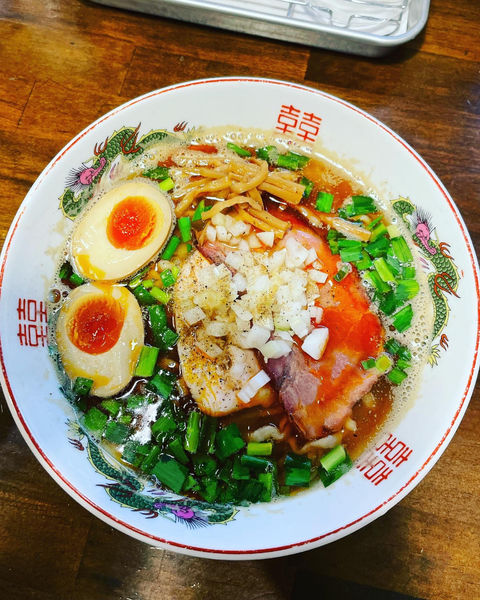 「【限定】辛・ニラ煮干」@CLAM＆BONITO貝節麺RAIKの写真