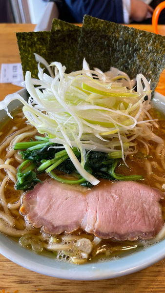 「庄太式家系ラーメン　泉家(しらがネギ)」@麺屋 庄太 六浦本店の写真