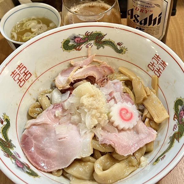 「油そば＋スーパードライ小瓶」@MENクライの写真