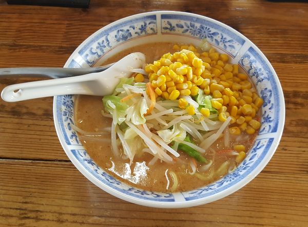 「味噌コーンらーめん」@ラーメン いちばん 前沢店の写真