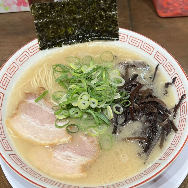 「ラーメン （替玉１玉付き）」@博多長浜ラーメン フクフクの写真