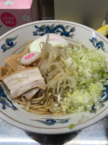 「油そば 半熟卵」@中華そば みたかの写真