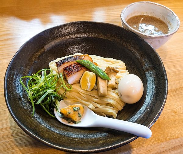 「秋刀魚つけそば【期間·数量限定】」@麺 㐂色の写真
