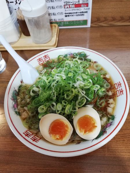 「ラーメン 醤油 ネギ 味玉」@西國やの写真