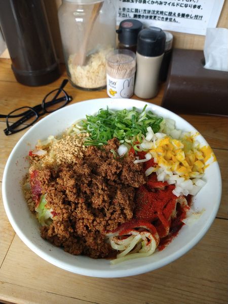 「カレー汁なし担々麺　大　970円」@自家製麺 てんかの写真