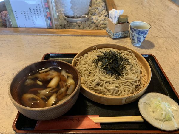 「鴨南ざる（1150円）」@すずめ庵の写真