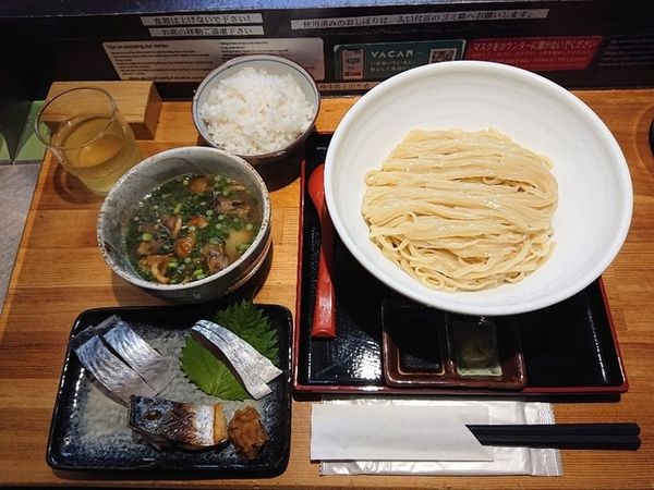 「創作つけ麺「真鯖」、ごはん」@ラーメン 巌哲の写真