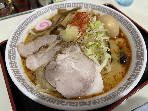 「中華そば(小)700円 野菜120円 坦々50円 麺カタメ」@所沢大勝軒の写真