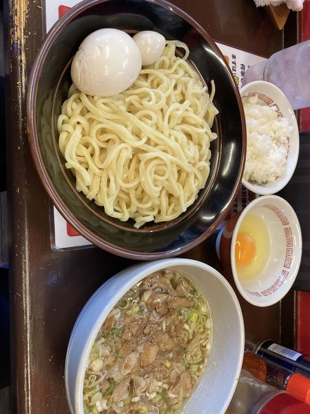 「スタミナ肉つけ麺」@豚とことんの写真