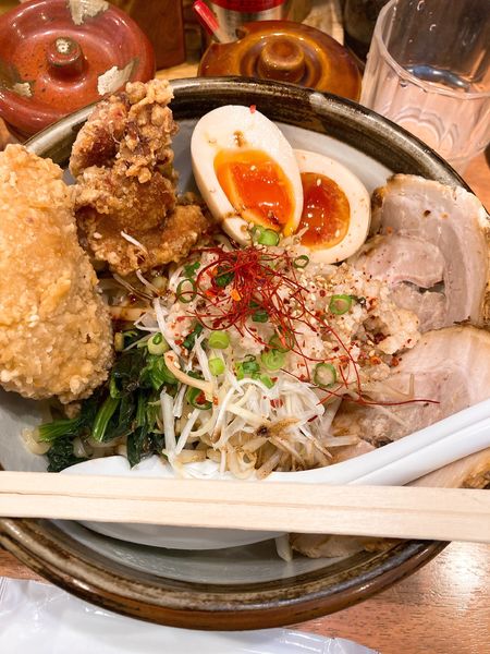 「限定まぜそば」@俺流塩らーめん 渋谷三丁目店の写真