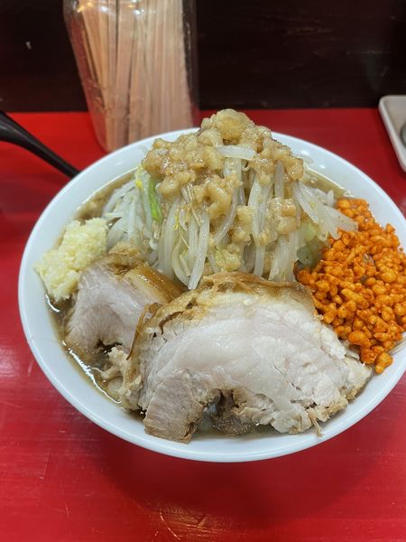 「ラーメン（ミニ）＋豚1枚」@鷹の目 大宮店の写真