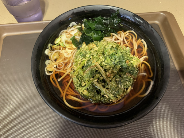 「春菊天そば(440円)」@名代富士そば 五反田店の写真