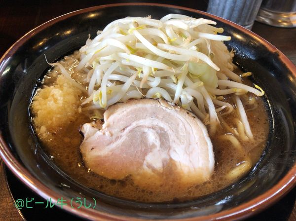「ラーメン小(750円)ニンニク」@麺や豚髭の写真