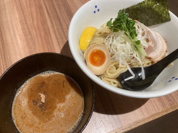 「濃厚つけ麺(大盛)¥820+生ビール¥390」@みつ星製麺所 三宮店の写真