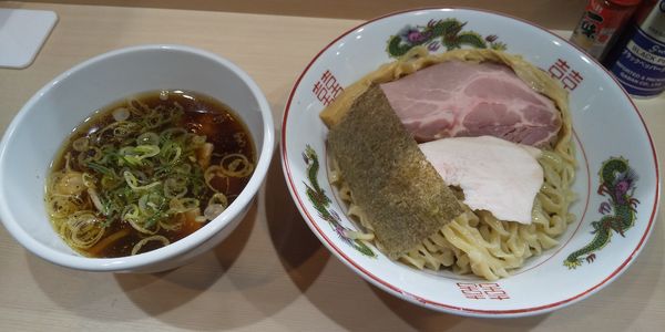 「手揉みつけそば 醤油 大」@手揉み中華そば 中村の写真