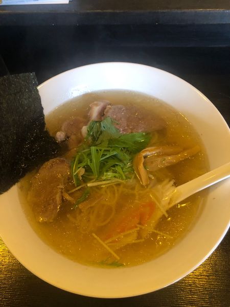 「ラーメンセット（チャーシュー麺（塩）+チャーハン）」@食事処にしやまの写真