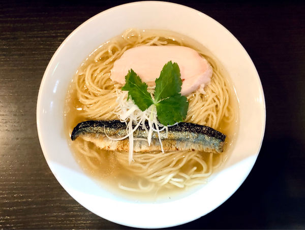 「★＜恒例月1限定＞秋実秋刀魚塩焼らぁめん🍜¥1,050」@麺処 夏海の写真