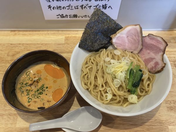 「つけそば 濃厚甘海老白味噌クリームチーズ」@中華そば ひしおの写真