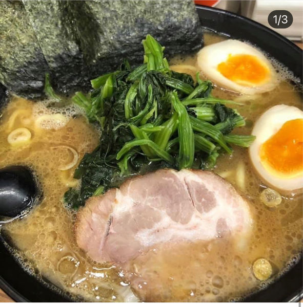 「ほうれん草玉子ラーメン」@せい家 千歳烏山店の写真