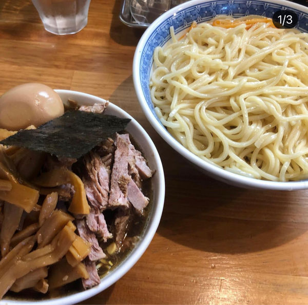 「つけメンマチャーシュー中盛」@自家製中華そば としおかの写真