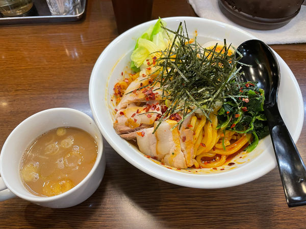 「海老辛油そば」@ラーメン 大山家 昭島店の写真