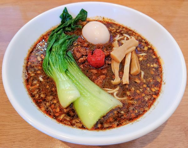 「黒胡麻味噌担々麺【期間·数量限定】」@麺処 湯咲の写真