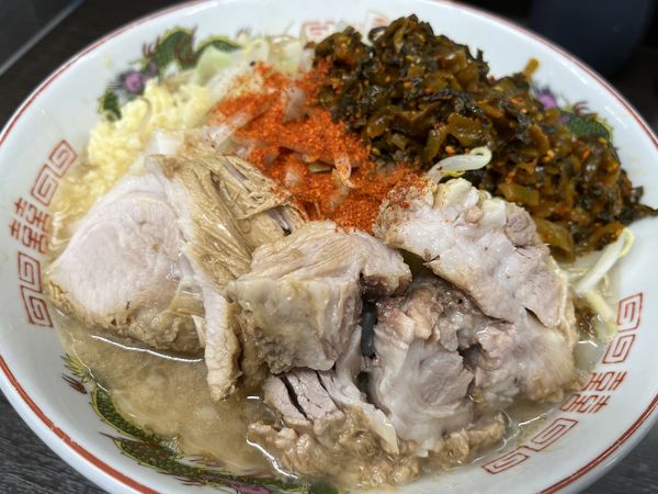 「小ラーメン 800円 高菜 50円」@ラーメン二郎 川越店の写真
