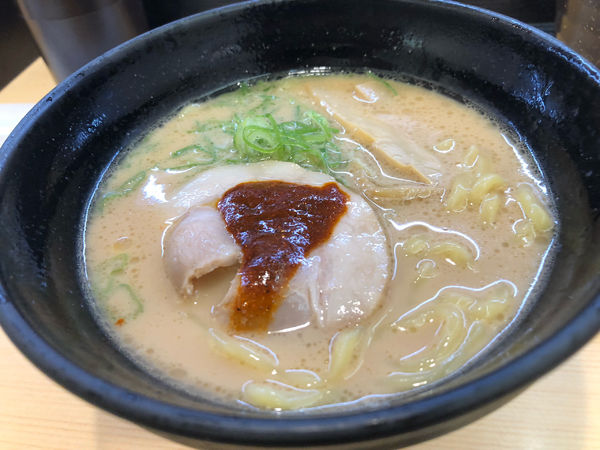 「すごい煮干しラーメン凪」@かっぱ寿司 広島矢賀店の写真