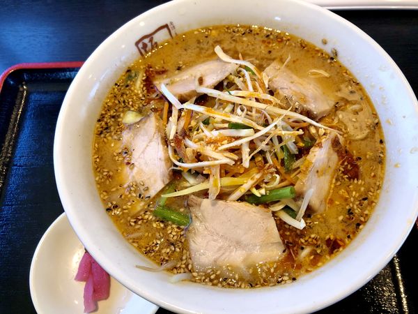 「焦がしごま味噌ラーメン（920円→870円クーポン利用）」@喜多方ラーメン 坂内 水戸東店の写真