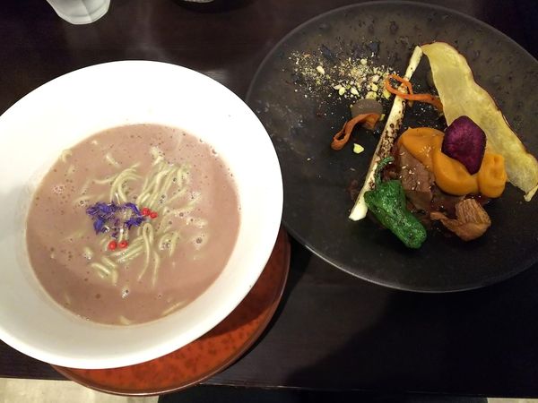 「季節のすーぷsoba秋謝～秋夜のイタズラ散歩道　1450円」@sobabar Ciliegioの写真