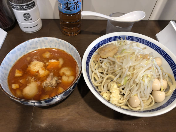 「つけ麺ニンニク少しアブラ　うずら」@ラーメン ゼンゼンの写真