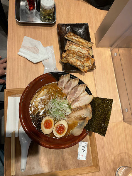「味噌と棒餃子」@ラーメンWalkerキッチンの写真