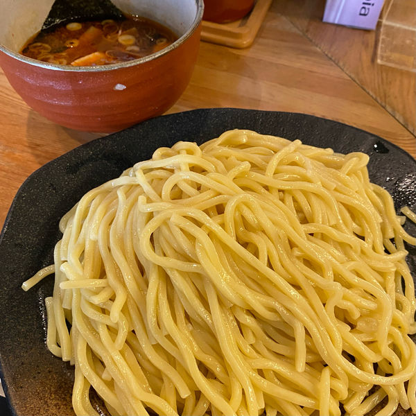 「辛味つけ麺」@つけ麺屋 やすべえ 赤坂店の写真