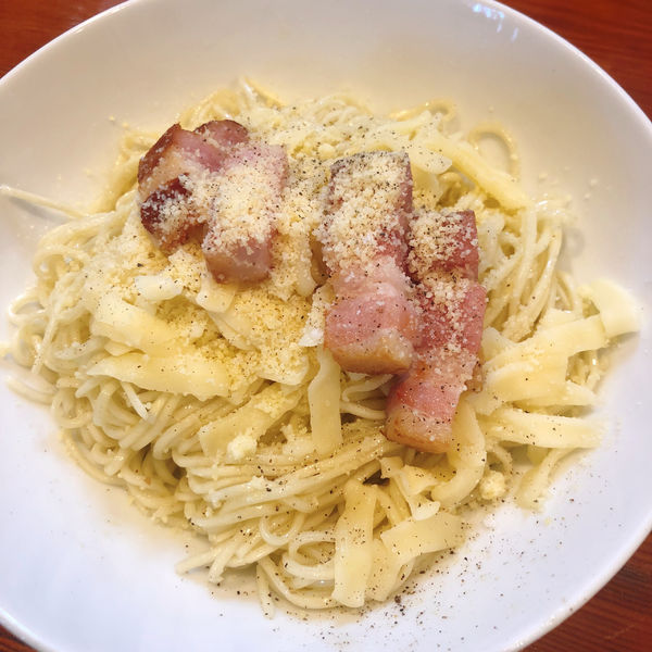 「限定和え麺 ベーコンチーズ」@麺＆cafe Coi.Coi.の写真