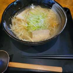 限定塩ラーメン(帆立風味)と中華そば(中)