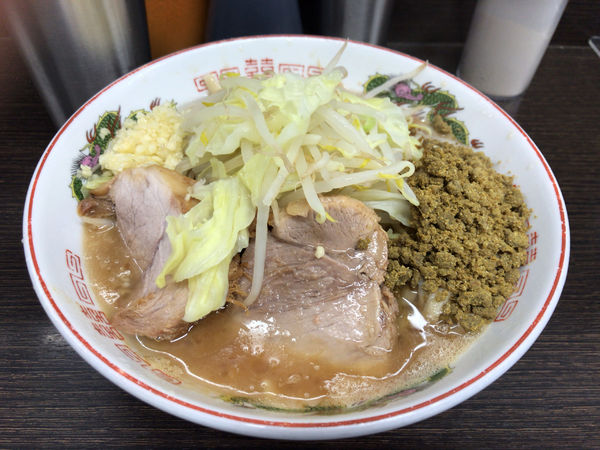 「ラーメン(ニンニク)+カレー 850円」@ラーメン二郎 川越店の写真