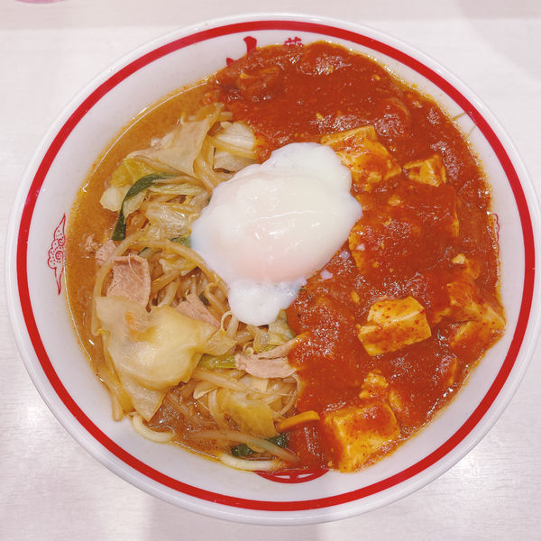 「蒙古タンメン+温泉卵」@蒙古タンメン 中本 船橋店の写真