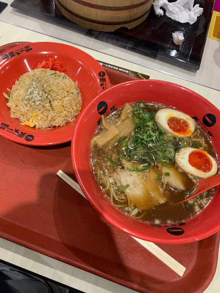 「チャーハンセット（あっさり）」@天下一品 イオンモール堺北花田店の写真