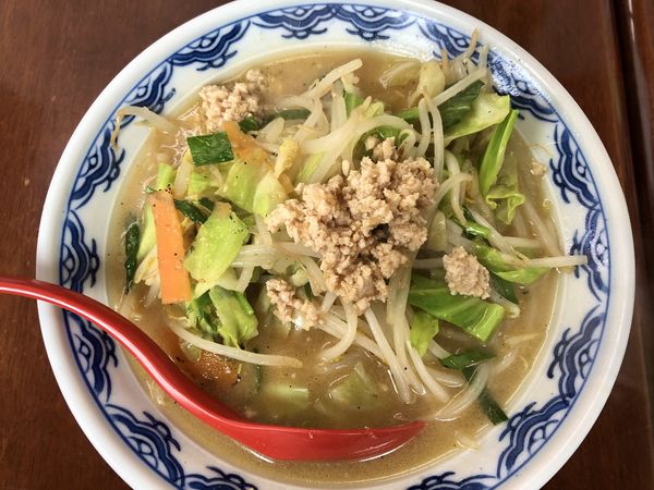 「あっさり味噌タンメン（840円→740円クーポン利用）」@麺屋ゆらの写真