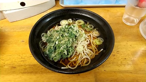 「天ぷらそば（３４０円）」@立喰そば・うどん ふじの写真