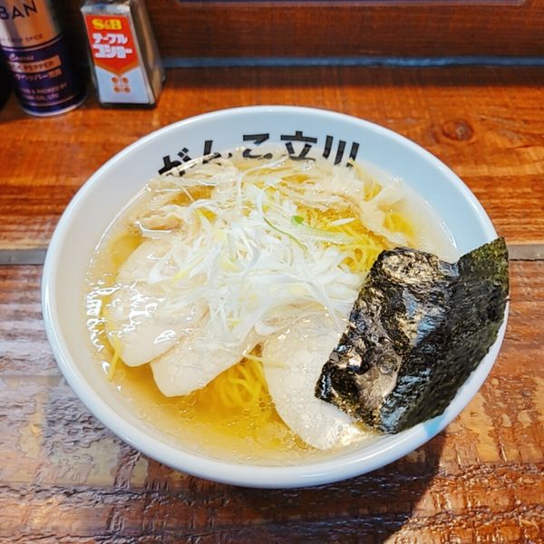 「塩（鶏）レベル8」@元祖一条流がんこラーメン たま館分店の写真