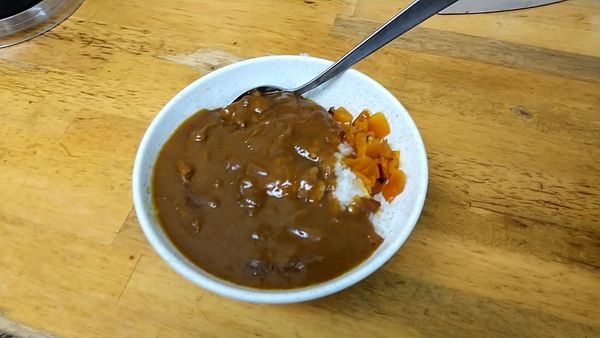 「ミニカレー」@立喰そば・うどん ふじの写真