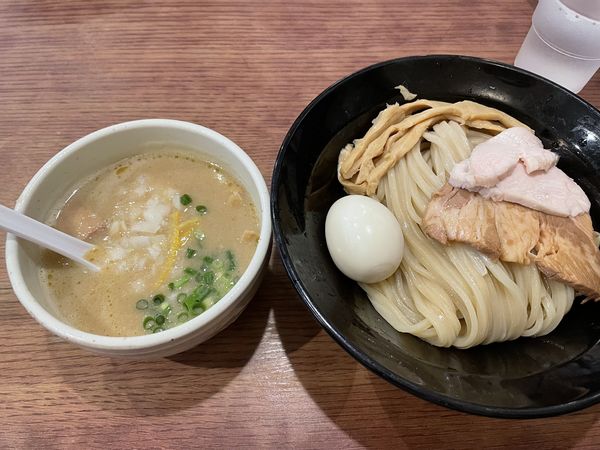 「鶏白湯つけめん 塩 全部のせ」@麺堂 稲葉の写真
