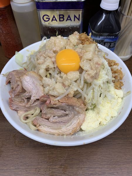 「汁なし小 チーズ」@ラーメン二郎 横浜関内店の写真